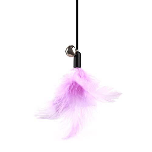 SHENGOCASE 10-Pack Hanging Feather Ball Toy for Cat Tree Towers