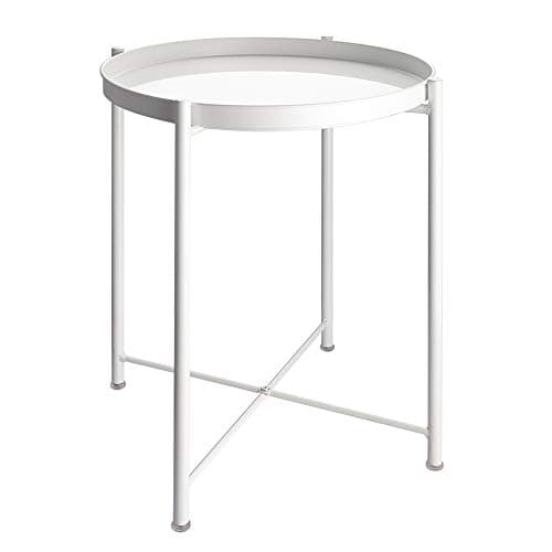 EKNITEY Waterproof Folding End Table for Living Room and Office
