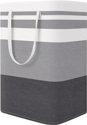 1-Pack Large Waterproof Freestanding Laundry Hamper with Handles for Dorm and Family