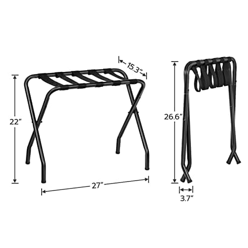 Luggage Rack Set of 2 for Hotel Room or Bedroom