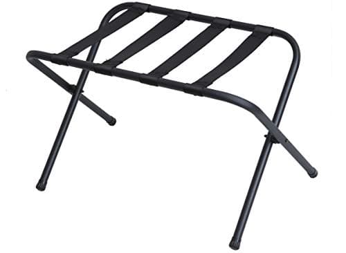 Mabel Home Black Metal Folding Luggage Rack