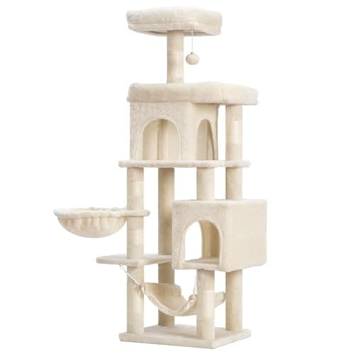 Heybly Multi-Level Cat Tower for Indoor Cats HCT016BR
Heybly Large Platform Cat Tree with Caves HCT016BR
Heybly Cat Condo with Sisal Scratching Posts HCT016BR — Beige