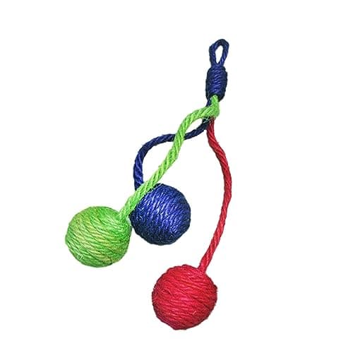 Eco-Friendly Sisal Rope Ball for Indoor Cats - Hanging Interactive Toy