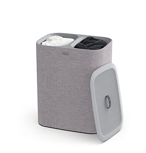 Joseph Joseph Tota 90-Liter Laundry Hamper with Lid, 2 Removable Bags - Carbon Black — Grey