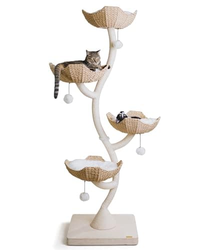 MAU 73" Modern Cat Tree for Large Cats & Scratching Tower
