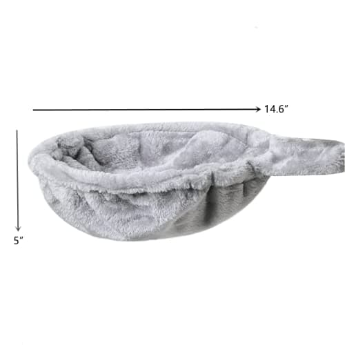 SHENGOCASE 5-Pack Cat Tree Hammock & Toys, Light Grey Nest Lounger Bed Replacement