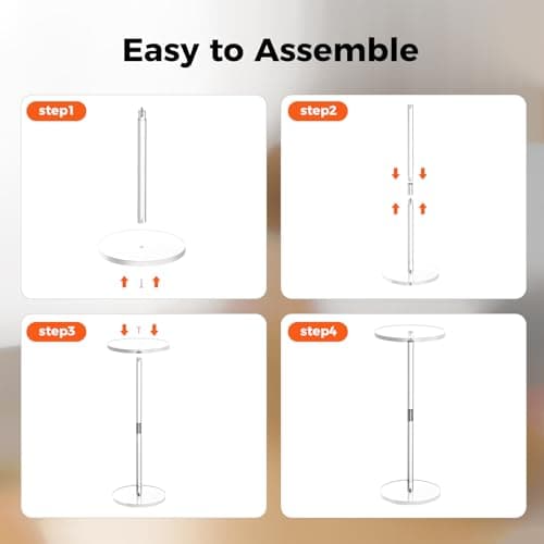Acrylic Clear Side Table for Small Spaces, Easy Assembly Living Roomecess Office