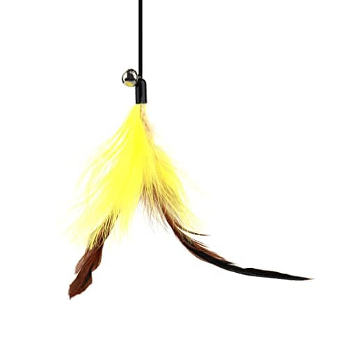 SHENGOCASE 10-Pack Hanging Feather Ball Toy for Cat Tree Towers