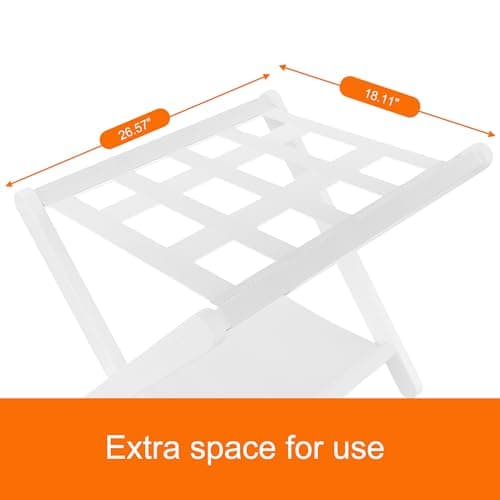 Heavy-Duty Folding Luggage Rack Set for Guest Room, Pack of 2