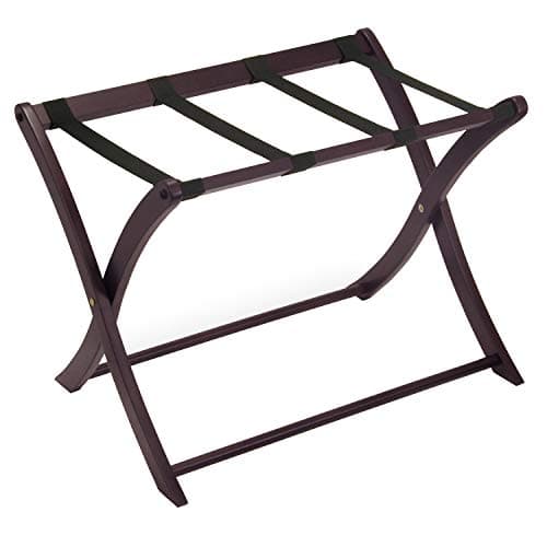 Winsome Scarlett Cappuccino Luggage Rack for Guest Room — Espresso
