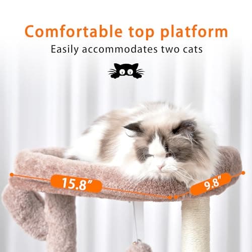 Cat Tree Tower Condo for Indoor Cats with Scratching Post and Toys