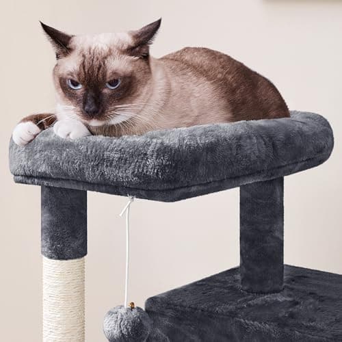 Yaheetech 36in Indoor Cat Tree with Perch, Scratching Posts & Dangling Ball