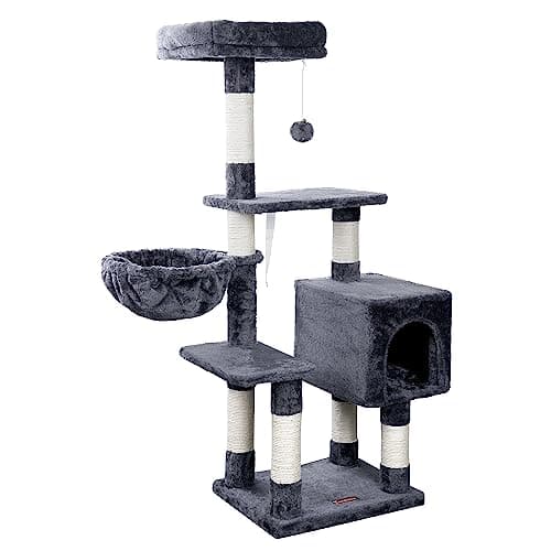 Indoor Cat Tree with Scratching Posts and Hammock