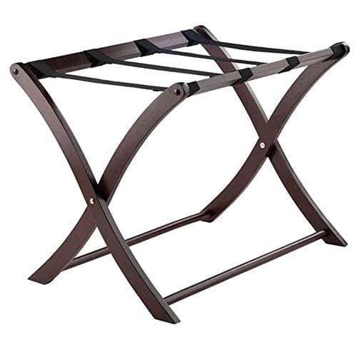 Winsome Scarlett Cappuccino Luggage Rack for Guest Room — Cappuccino