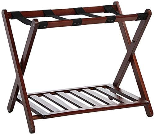 Walnut Solid Wood Casual Home Luggage Rack