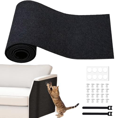 Self-Adhesive Cat Furniture Protector, Brown, 15.7"x78.7" — Black