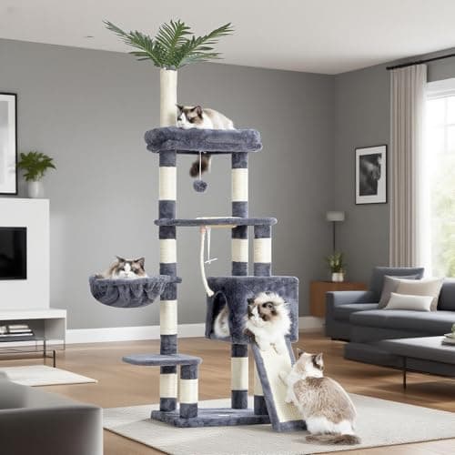 Heybly Cat Tree for Indoor Cats, Multi-Level Scratching and Resting Station, Feeding Bowl Station, 65.4 inches HCT015MU
Heybly Cat Tree HCT015MU, Ideal for Indoor Cats, Multi-Level Design with Perches, Scratching Posts, and Feeding Bowl Station
Heybl