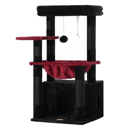Heybly Cat Tree for Indoor Cats, Large Soft Cat Basket, Sisal Covered Scratching Posts  
Heybly Cat Tree for Kittens, Spacious Cat Bed Cave, Dangling Ball for Indoor Cats  
Heybly Cat Tower, Hidden Space for Cats, Sisal Covered Scratching Posts — Bla