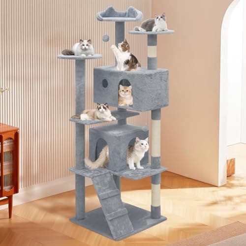 Cat Tree with 2 Condos and Scratching Post