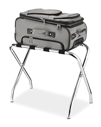 Whitmor Commercial Quality Foldable Chrome Luggage Rack