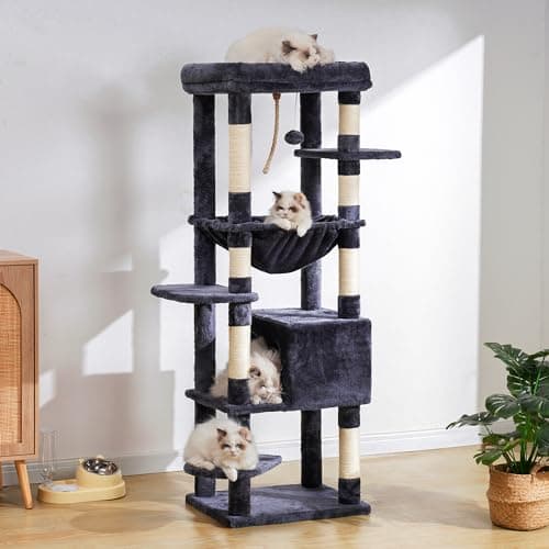 Extra Large Cat Tree for Heavy Cats with Multiple Levels and Cozy Perch