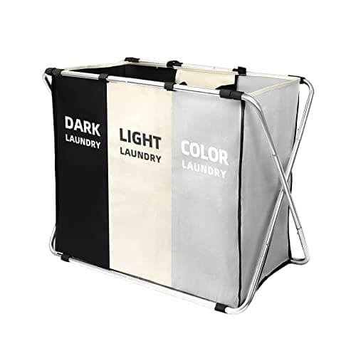 180L Tall Collapsible Laundry Hamper with Handles for Storage and Organizing in Dorms and Closets (1-Pack)