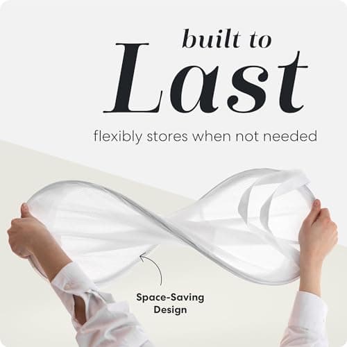 Sturdy White Collapsible Laundry Hamper with Side Pocket – Space-Saving and Breathable (2-Pack)
