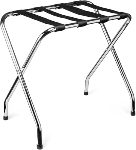 Chrome Foldable Luggage Rack for Guest Room