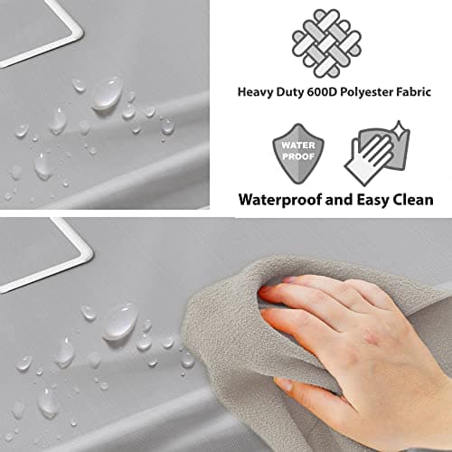 Silver Durable 3-Bag Laundry Sorter Cart – Heavy Duty Rollable Hamper