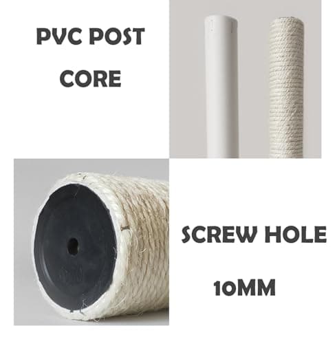 M10 Cat Tree Post Replacement 10mm Bolt Sisal Pole (2.36 * 19.68")