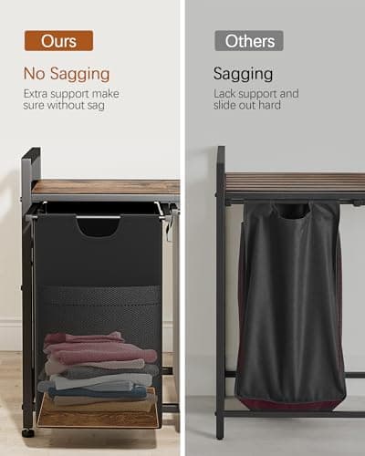 Lulive Double Laundry Hamper, 112L Sorter with Removable Bags & Handles