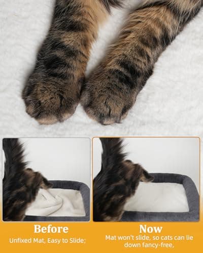 Large Cat Tree Tower with Big Perch Bed & Cat Toy, Dark Gray