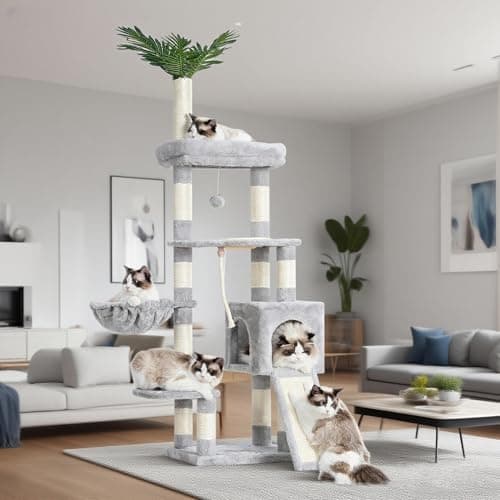 Heybly Cat Tree for Indoor Cats, Multi-Level Scratching and Resting Station, Feeding Bowl Station, 65.4 inches HCT015MU
Heybly Cat Tree HCT015MU, Ideal for Indoor Cats, Multi-Level Design with Perches, Scratching Posts, and Feeding Bowl Station
Heybl