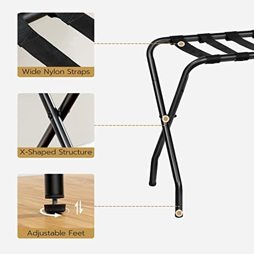Luggage Rack Set of 2 for Hotel Room or Bedroom