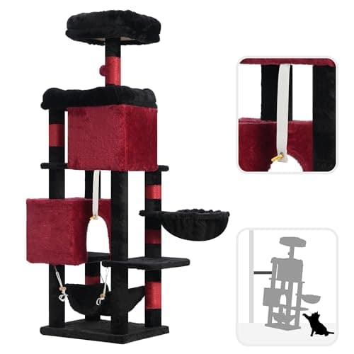 Heybly Multi-Level Cat Tower for Indoor Cats HCT016BR
Heybly Large Platform Cat Tree with Caves HCT016BR
Heybly Cat Condo with Sisal Scratching Posts HCT016BR