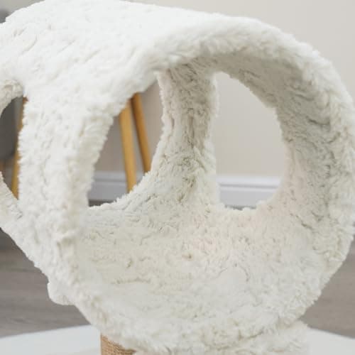 Catry Scratching Pad & Playhouse - Sturdy Cat Tree with Tunnel Toys (24.02”)