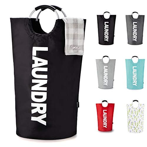 Caroeas 90L Waterproof Laundry Hamper, 13 Colors, Padded Handles, Collapsible Storage