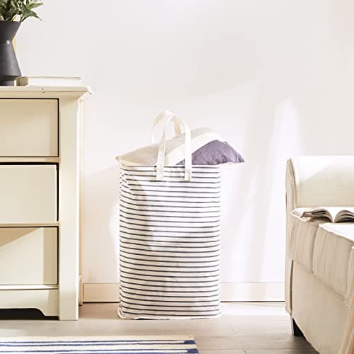 70L Collapsible Waterproof Laundry Hamper with Easy Carry Handle (Grey)