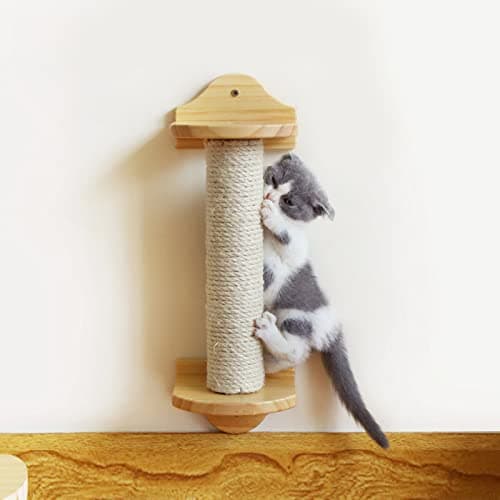 10" Sisal Cat Scratching Post Refill for Cube Tower, 2 Pack with Screws, White