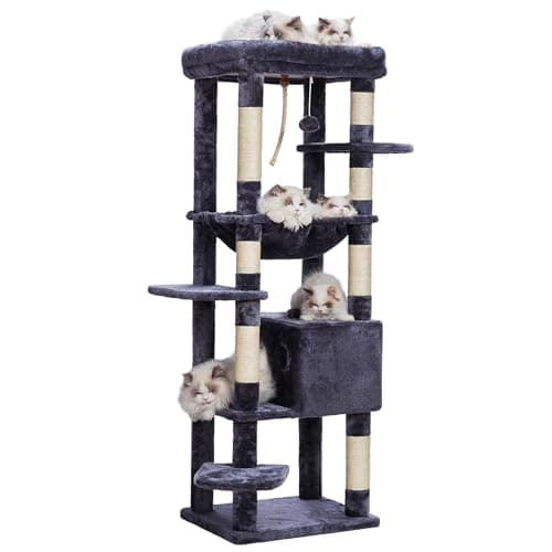 Extra Large Cat Tree for Heavy Cats with Multiple Levels and Cozy Perch