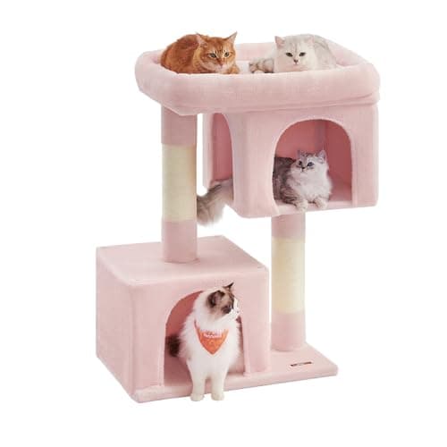 Feandrea Light Gray Cat Tree for Kittens Up to 7 lbs — Jelly Pink