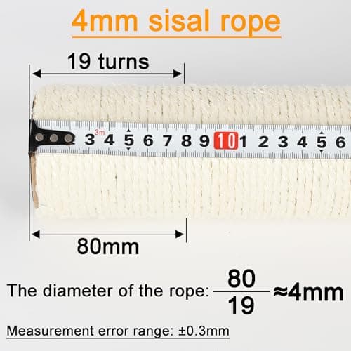 Cat Tree Scratching Post Sisal Replacement Pole Parts (Set of 4)