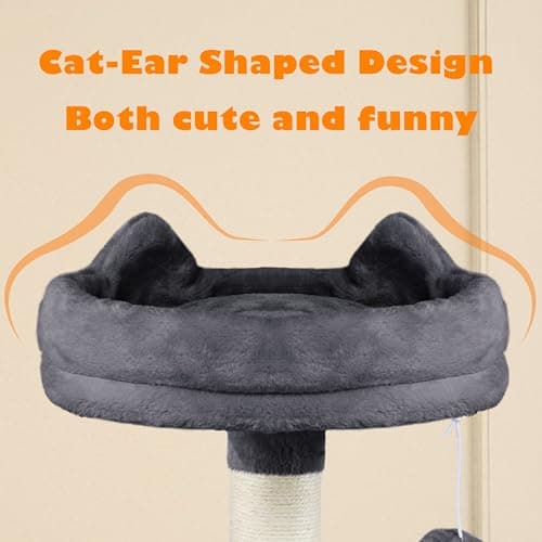 Yaheetech 62.2in Cat Tree with Platform & Hammock for Kittens