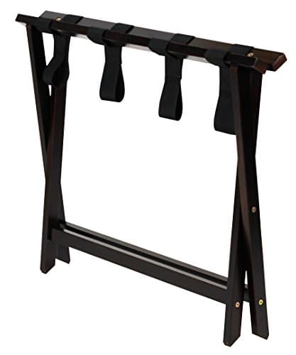 Solid Wood Heavy Duty 30" Extra-Wide Casual Home Luggage Rack