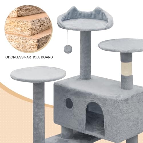 Cat Tree with 2 Condos and Scratching Post