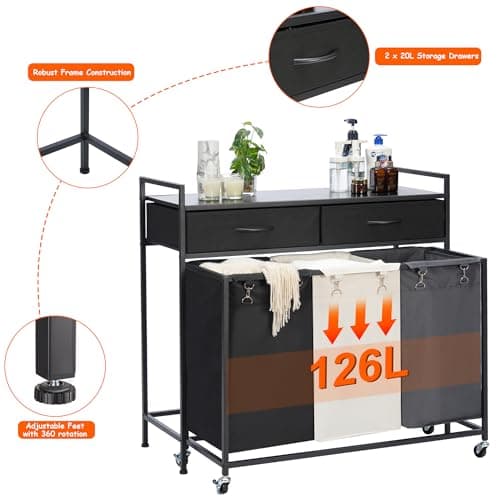 Organize Your Laundry Room with Heybly 126L Laundry Hamper and Sorter