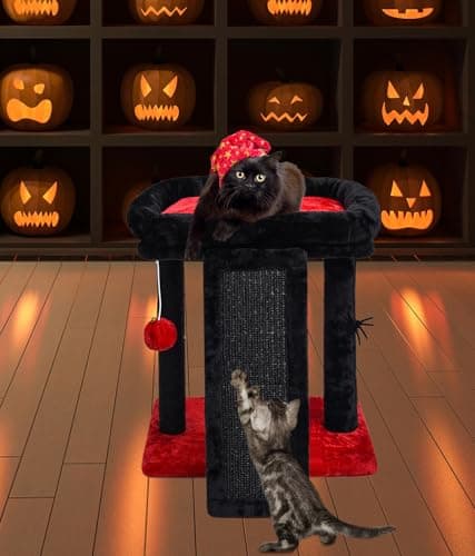 SYANDLVY Small Gothic Cat Tree for Indoor Cats