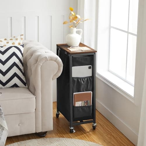 Rustic Brown HOOBRO BF24XY01G2 11Gal Slim Laundry Hamper with Lid