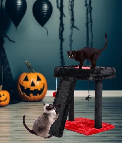 SYANDLVY Small Gothic Cat Tree for Indoor Cats