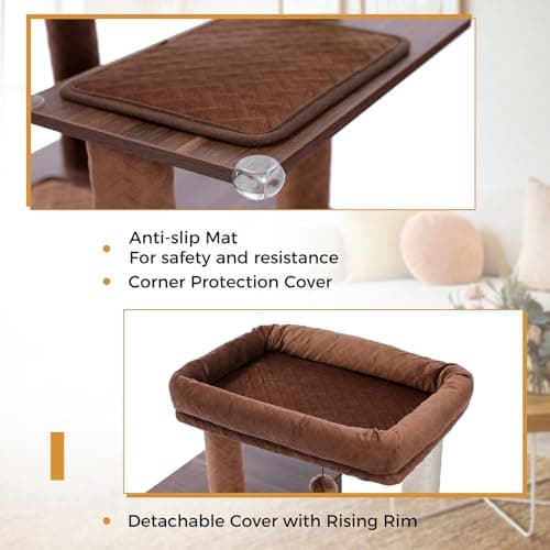 Cat Tower with Litter Box Enclosure for Large Cats
